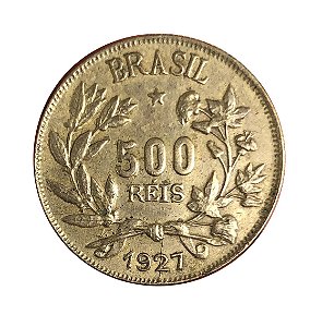 Moeda Antiga do Brasil 500 Réis 1927