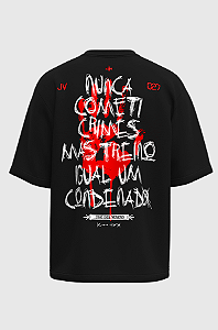 Camiseta oversized Treino igual um condenado