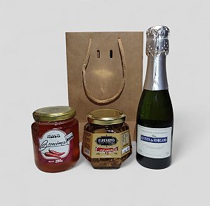 Kit Presente com Espumante Pequeno - Sugestão 1