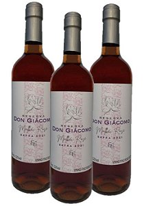Vinho Malbec Rosé Don Giácomo – Kit 3 garrafas 750ml