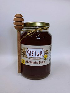 Mel Abelhinha Feliz - Vidro 750g + Colher de Pau