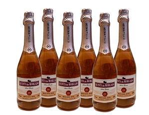 Espumante Moscatel Rosé Quinta do Morgado 660ml - Kit 06 garrafas