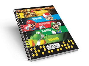 CADERNO SUPER MÁRIO A-5