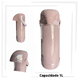 GARRAFA TÉRMICA PRESSÃO TERMOLAR MAGIC PUMP 1L LILÁS