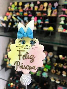 ENFEITE DE CHIMARRÃO COELHINHO FELIZ PÁSCOA