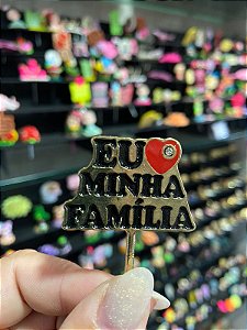 ENFEITE DE CHIMARRÃO METAL EU AMO MINHA FAMÍLIA