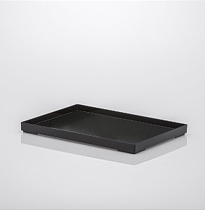 Bandeja LIV 25x17x2cm Preta - Paramount 1638