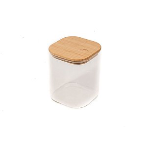 Pote Hermético com Tampa Bambu Quadrado 845ML YOI 811700094