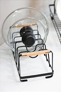 Organizador de Tampas Preto 30x13,5x12,2cm YOI 811300163