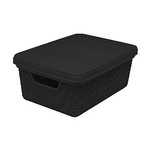 Caixa Org. Juta com Tampa (5L) 29x21x11cm - Jaguar 3127