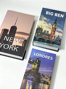 Conjunto de Caixas Decorativas New York Organize-it 11163