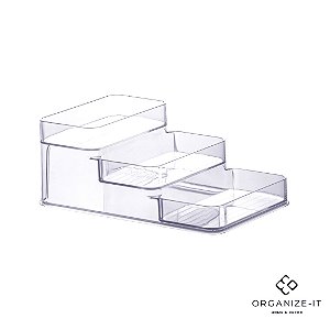 Organizador Diamond Cristal Triplo 26x16x10 - Paramount 881