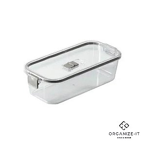 Pote Hermético Slim Multiuso Cinza 845ml - Paramount 1782