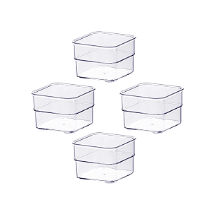 Kit 4 Organizadores Diamond Cristal - Paramount 933K