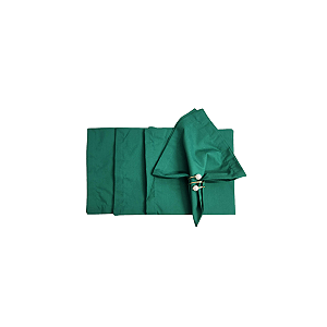 Kit 4 guardanapo verde bandeira tricoline 42x42cm Organize-it