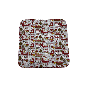 Kit 6 Pçs Jogo Americano Natal Boneco de Neve 34x34 + Organizador 13271