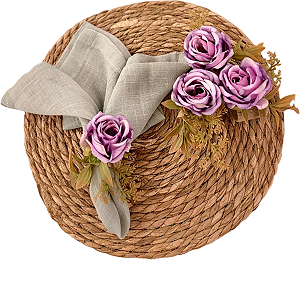 Porta guardanapo Rosa Lilás