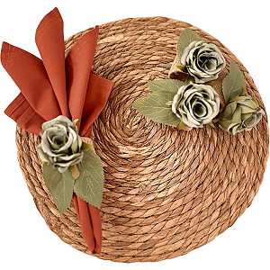 Porta guardanapo Rosa Verde