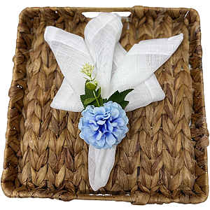 Porta guardanapo Dália Azul