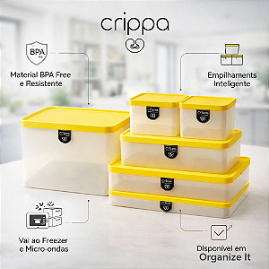Kit 6 Potes Crippa Cozinha