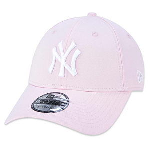 Boné 9FORTY Snapback MLB New York Yankees Aba Curva Rosa