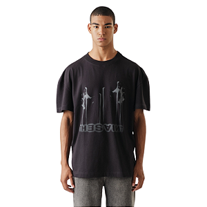 T-SHIRT OVERSIZED PUPPET BLACK