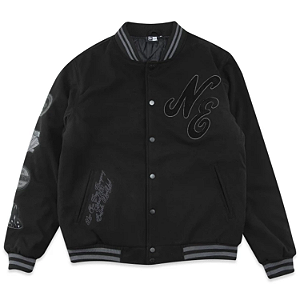 Jaqueta Varsity Branded Back to Black