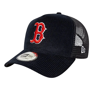 Boné 9FORTY Aba Curva MLB Boston Red Sox A-Frame Trucker Corduroy