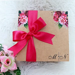 CAIXA MDF PERSONALIZADO PARA LEMBRANCINHA - PINK - 1030