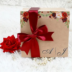 CAIXA MDF PERSONALIZADO PARA LEMBRANCINHA - VERMELHO - 1032