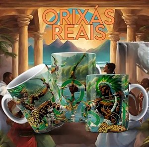 CANECA PORCELANA PERSONALIZADO ORIXÁS REAIS - CABOCLO - 1032