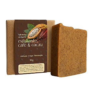 Sabonete de Café - Esfoliante, Estimula Colágeno, Remove Impurezas