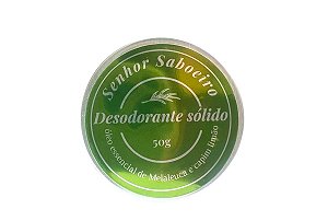 Desodorante Sólido Natural 50g - Anti Odor, Suor e Clareamento da Axila