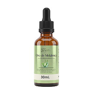 Óleo Essencial de Melaleuca com Aloe Vera 30 mL - Antifúngico, Cicatrizante, Clareador de Manchas