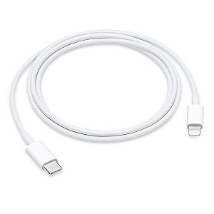 Cabo USB-C Apple,  1 metro, Branco - Para linha de iPhones 11 ao iPhone 14