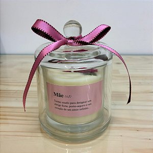 Vela perfumada Lirio do Vale & Bergamota na Cupula de Vidro 210ml - Edição especial Dia das Mães
