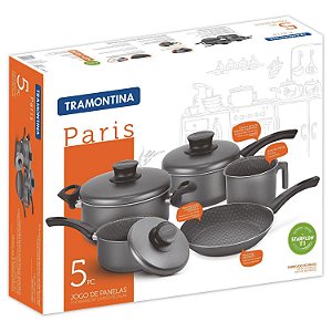 Tramontina Paris Texture 24 cm Aluminum Non-Stick High Pot - Graphite —  Latinafy