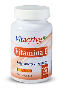 Vitamina E 10 UI 60 Cápsulas Vitactive
