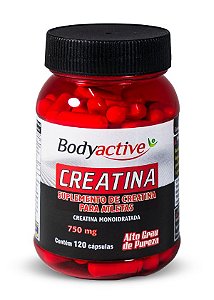 Creatina Monoidratada 120 Cápsulas Bodyactive