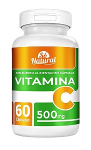 Vitamina C 500 mg 60 Cápsulas Só Natural