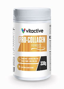 Verisol Colágeno Hidrolisado com Vitaminas 330 g - Pro-collagen Laranja Vitactive