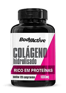 Colágeno Hidrolisado 1000 MG 120 Comprimidos Bodyactive