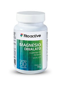 Magnésio Dimalato 400 mg 60 Cápsulas Fitoactive