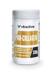 Colágeno Hidrolisado com Vitaminas 330 g - Pro-collagen Abacaxi Vitactive