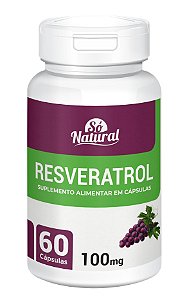 Resveratrol 100 mg 60 Cápsulas Só Natural