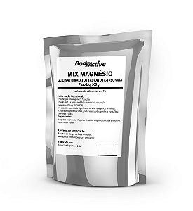 Mix Magnésio Glicina Dimalato Taurato L-Treonina Refil 500 g Bodyactive
