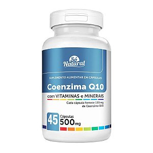 Coenzima Q10 com Vitaminas e Minerais em cápsulas