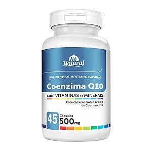 Coenzima Q10 com Vitaminas e Minerais em cápsulas