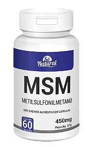 MSM Metilsulfonilmetano 450 mg 60 cápsulas Só Natural