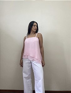 Blusa Assimétrica Rosa